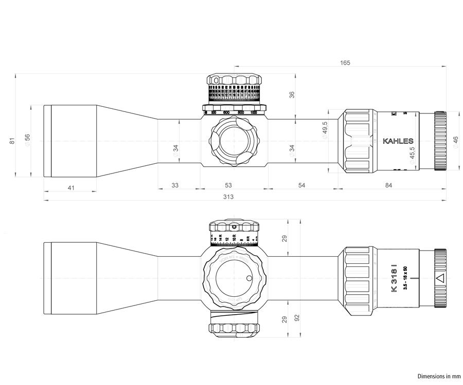 K318i 3.5-18x50 CCW RSW .1mrad (сетка SKMR3) с подсветкой