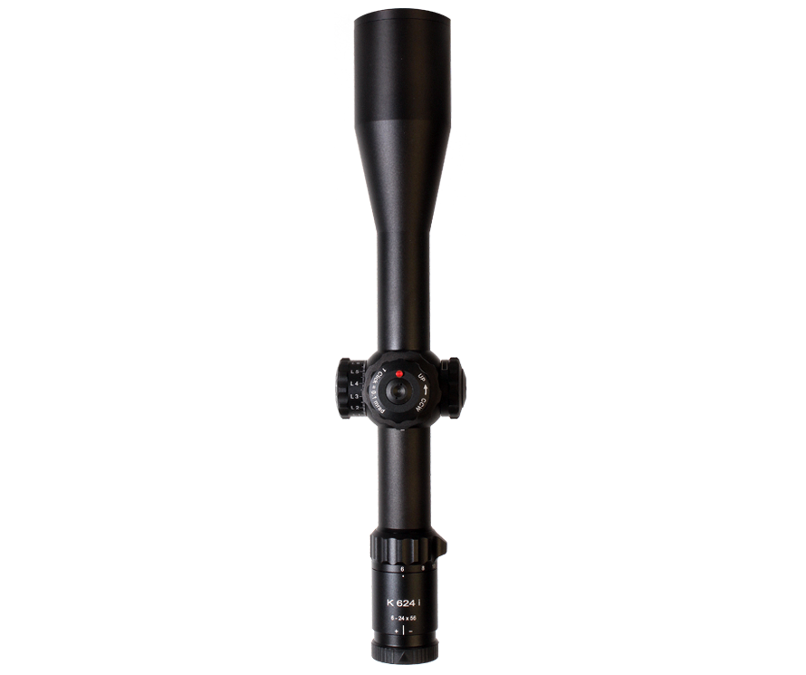 K624i III 6-24x56 FFP с подсветкой (сетка AMR, CCW, барабан боковых поправок слева)