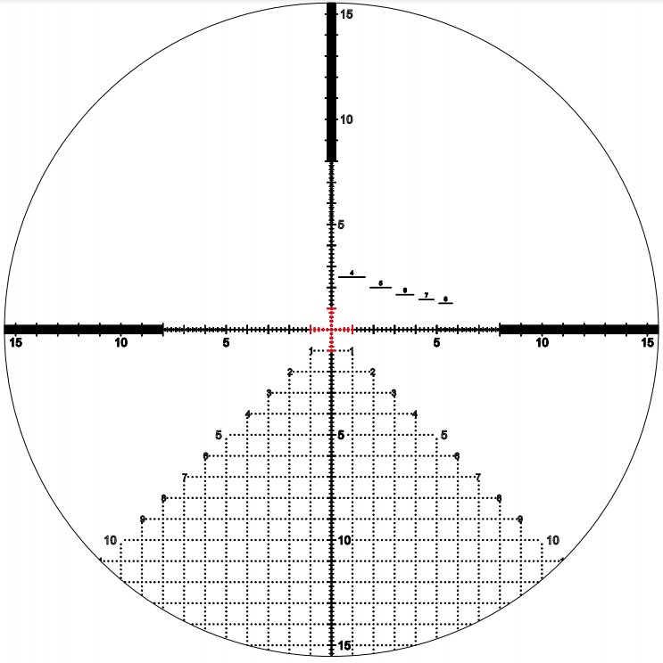 K624i III 6-24x56 FFP с подсветкой (сетка AMR, CCW, барабан боковых поправок справа)