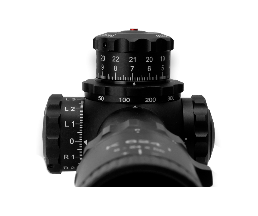 K624i III 6-24x56 FFP с подсветкой (сетка AMR, CCW, барабан боковых поправок слева)